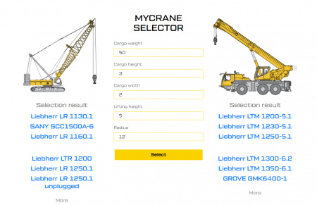 MYCRANE Selector goes live, offering world’s first free-access crane selection tool - анонс