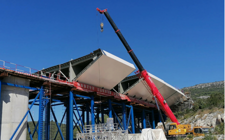 Sany cranes power Croatia bridge project - анонс